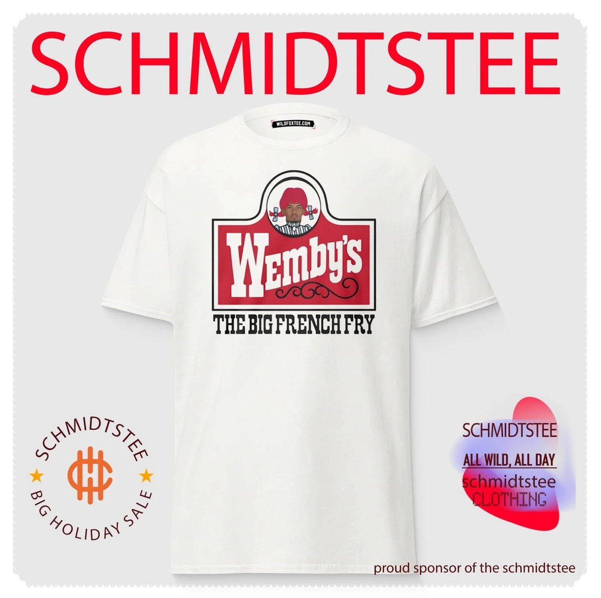 The Big French Fry Wemby’s logo shirt