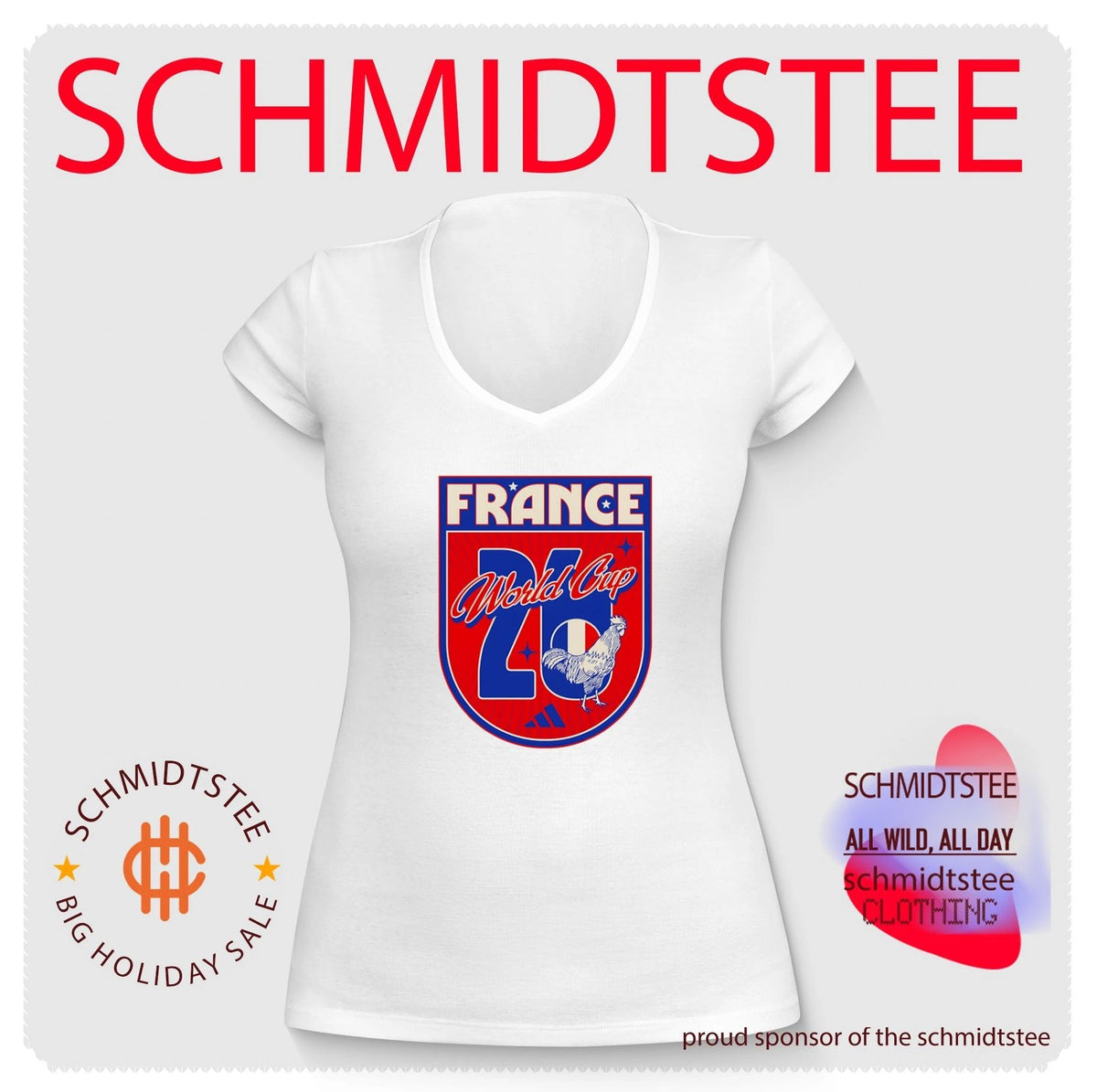 France World Cup 26 Soccer Logo Football shirt