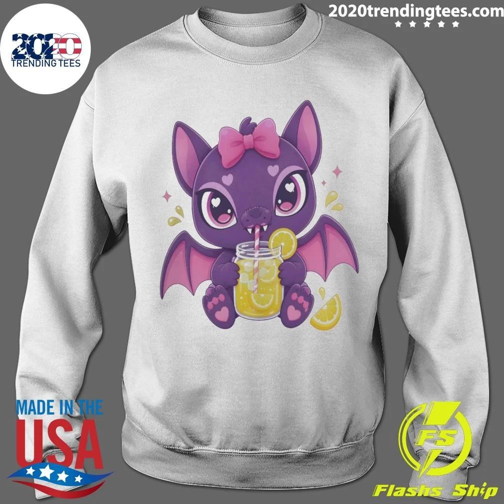 Bat Drinking Lemonade Tee Shirt