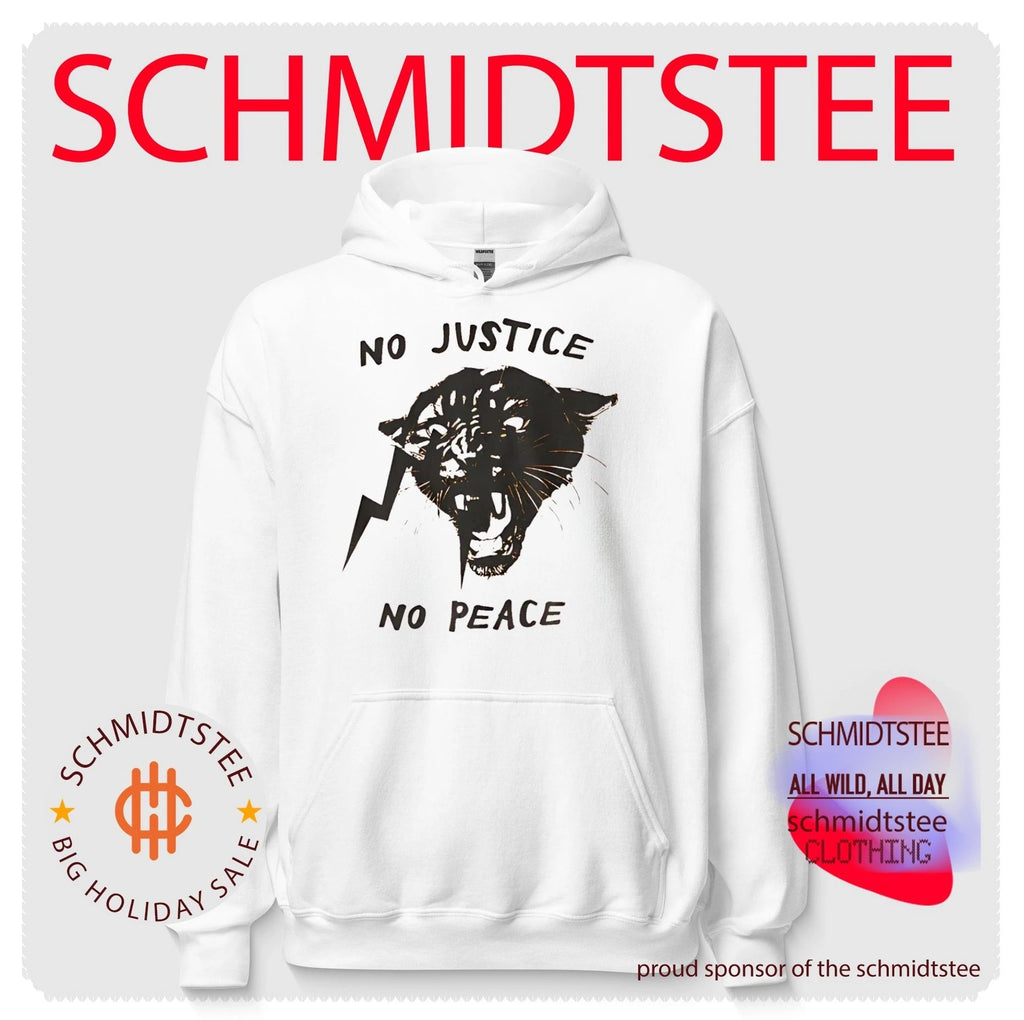 No justice no peace black panther graphic shirt