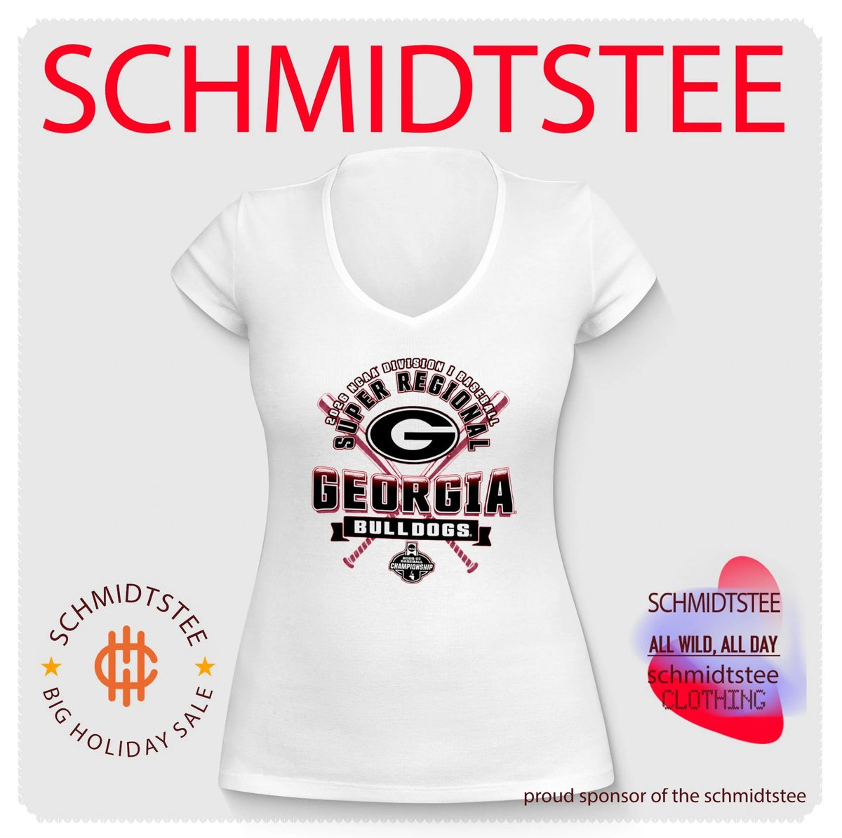Georgia Bulldogs 2026 NCAA Division I Baseball Super Regionals shirt