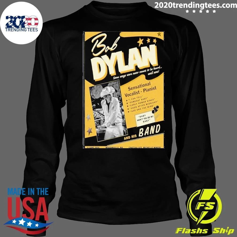 Bob Dylan Chateau Ste Concert June 6 2026 Poster Shirt