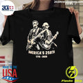 George Washington Lincoln Playing Guitar Funny 4th Of July 1776-2026 Shirt