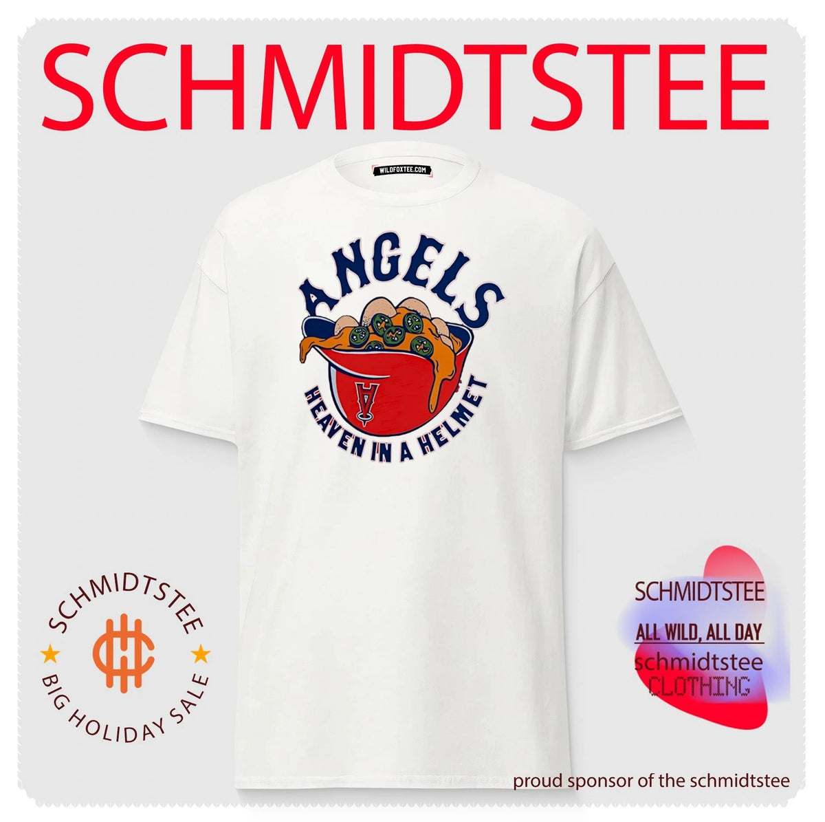 Los Angeles Angels heaven in a helmet food shirt