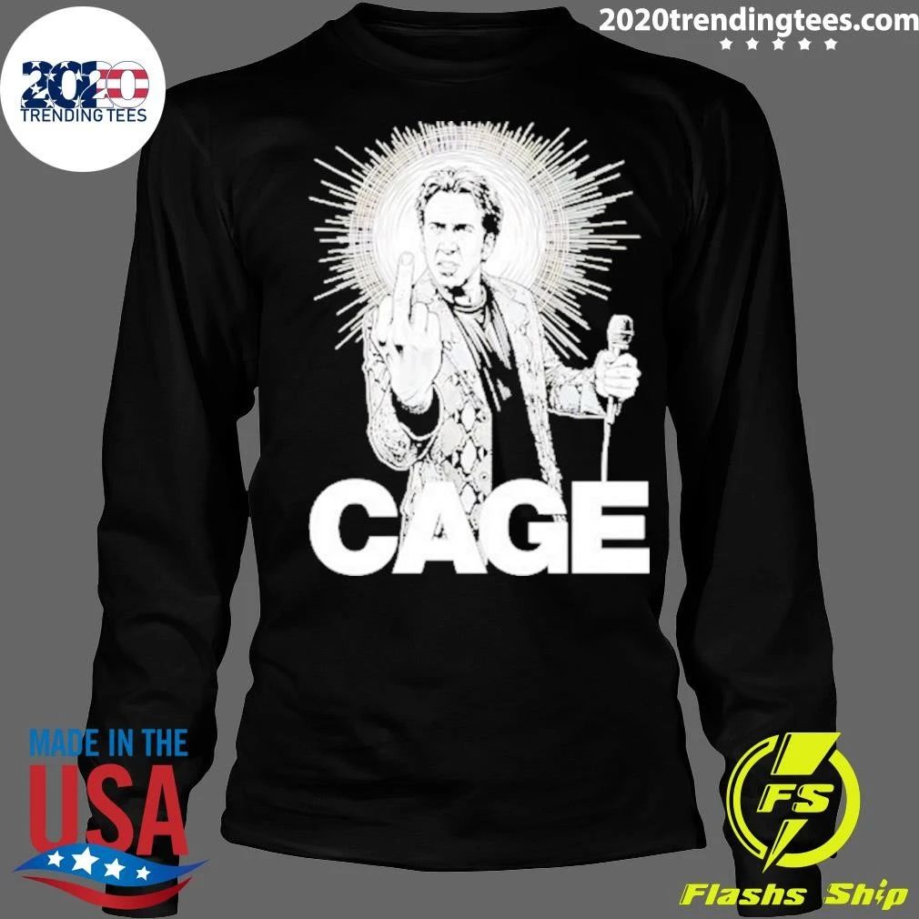 Nicolas Cage Style Johnny Cash Shirt