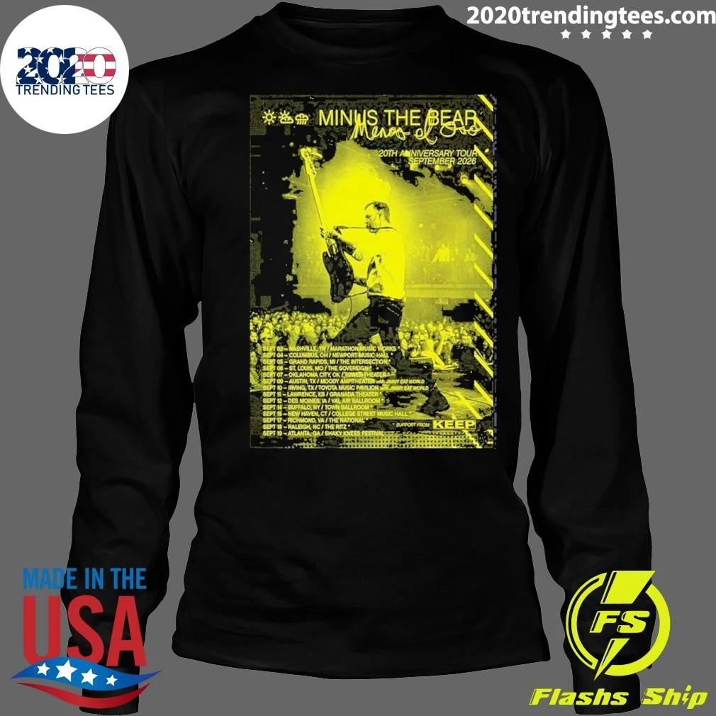 Minus the Bear World Tour 2026 Poster Shirt