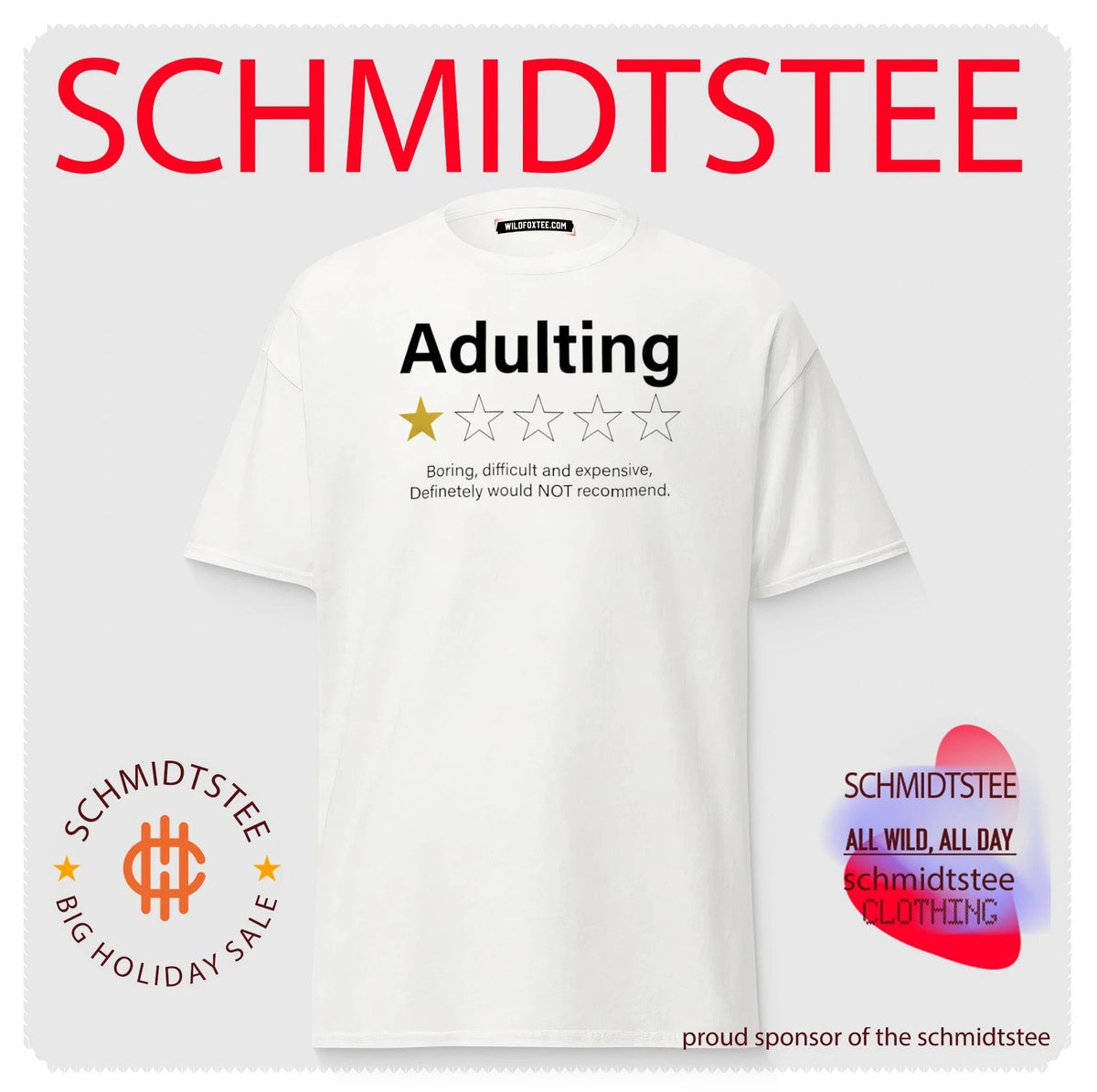 Adulting 1 Star Boring Difficult And Expensive shirt