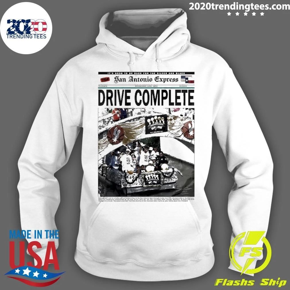 Antonio Spurs Drive Complete 2014 Newspaper Shirt
