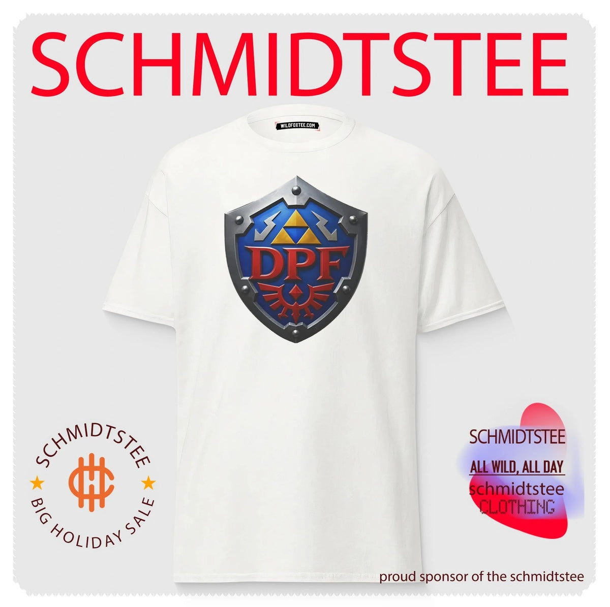 Dpf Crest Shield Gamer Emblem Zelda Hylian shirt