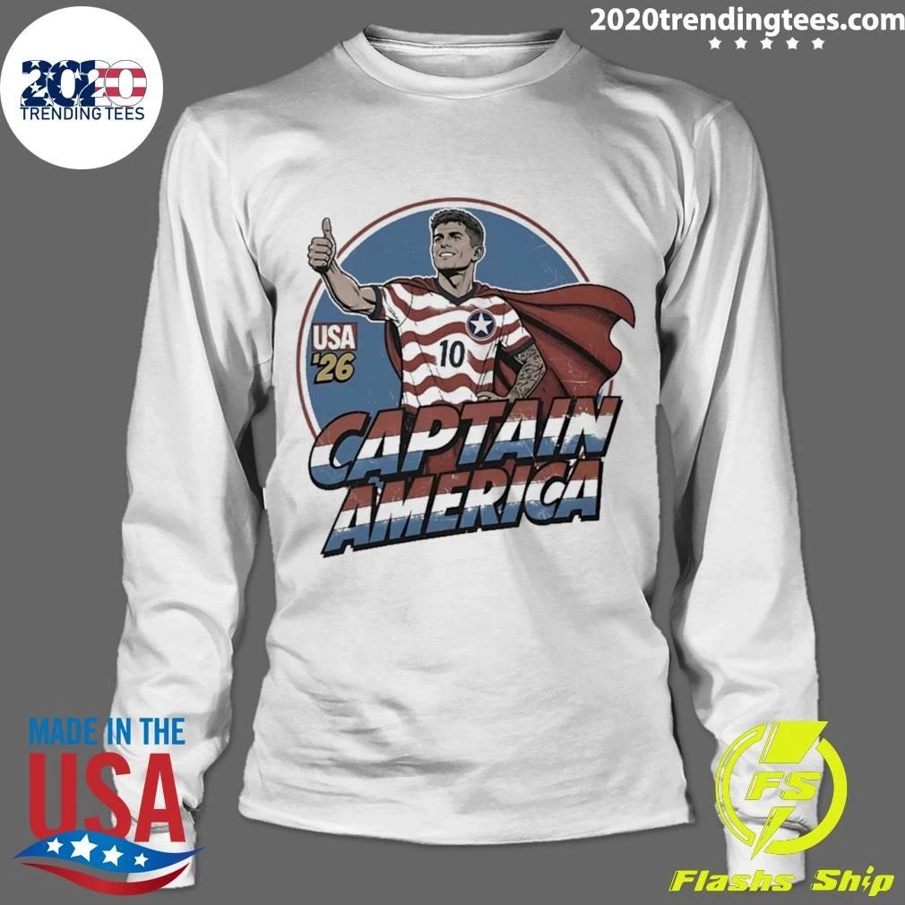 Christian Pulisic Captain America Usa ’26 Shirt