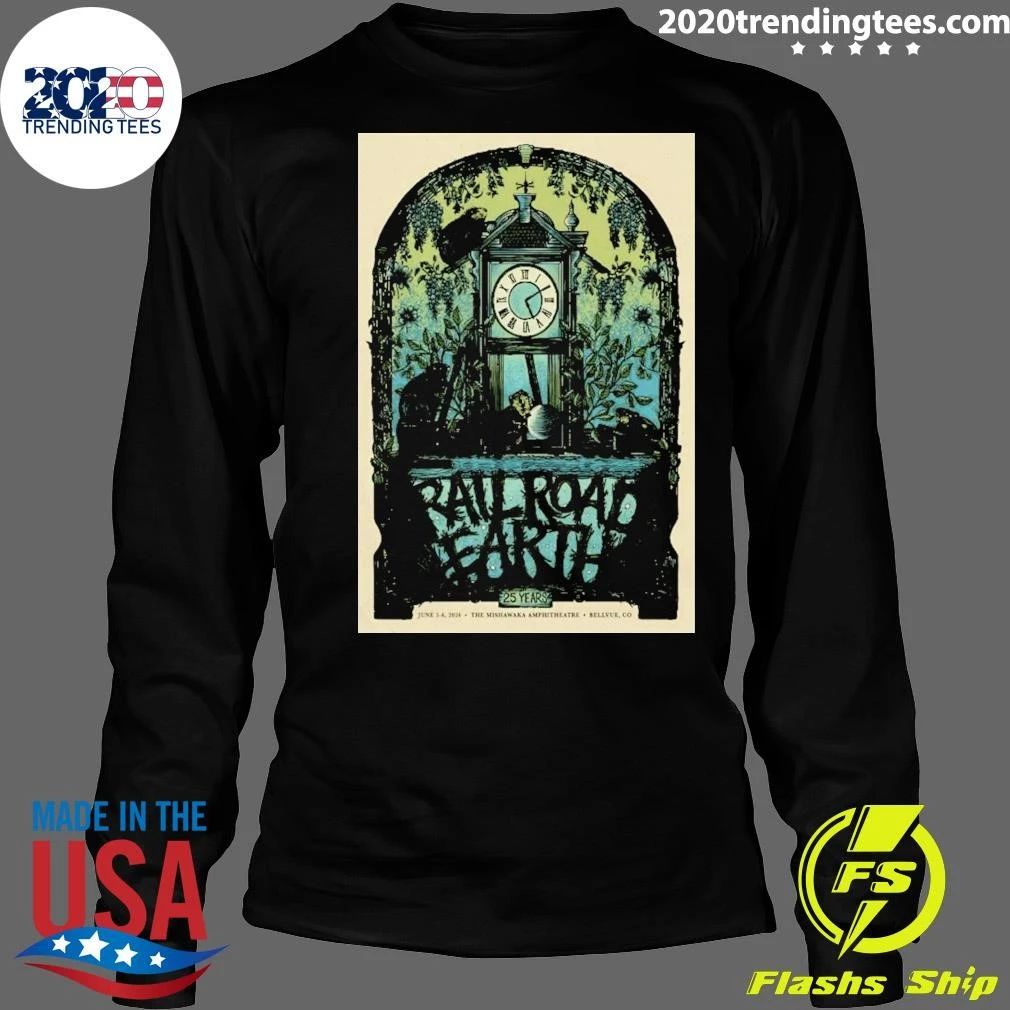 Railroad Earth Jun 5-6 2026 Mishawaka Amphitheatre In Bellvue Co Poster Shirt