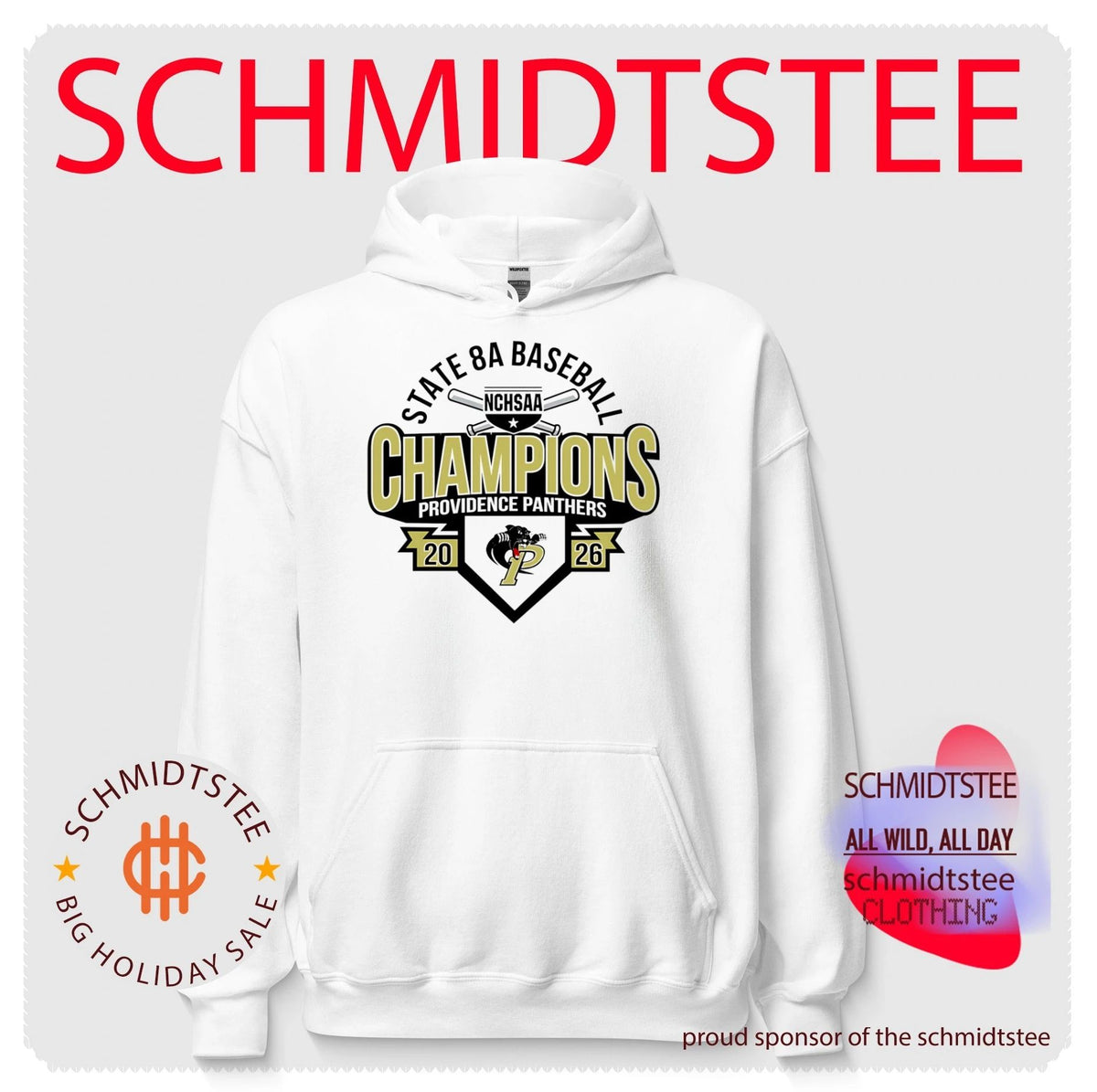 Providence Panthers 2026 NCHSAA State 8A Baseball Champions shirt