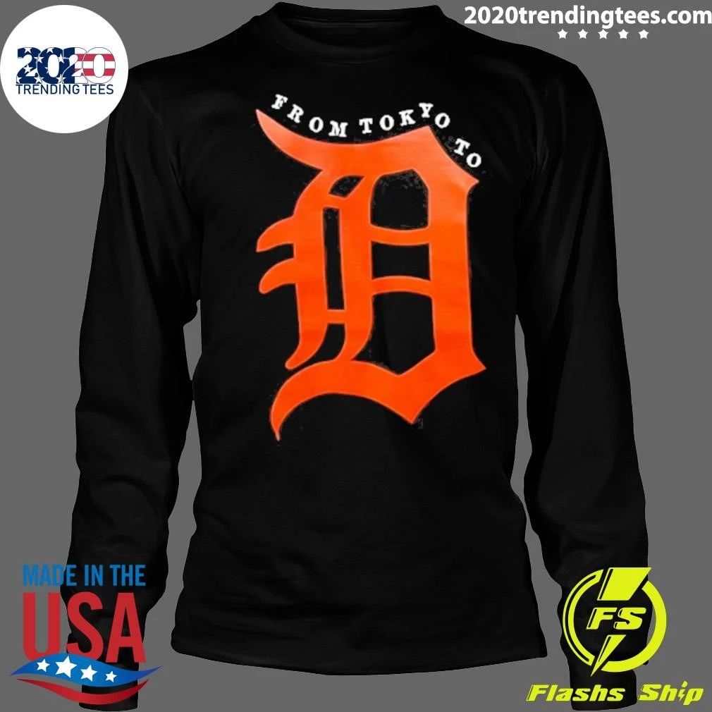 Detroit Tigers From Tokyo To Logo Shirt