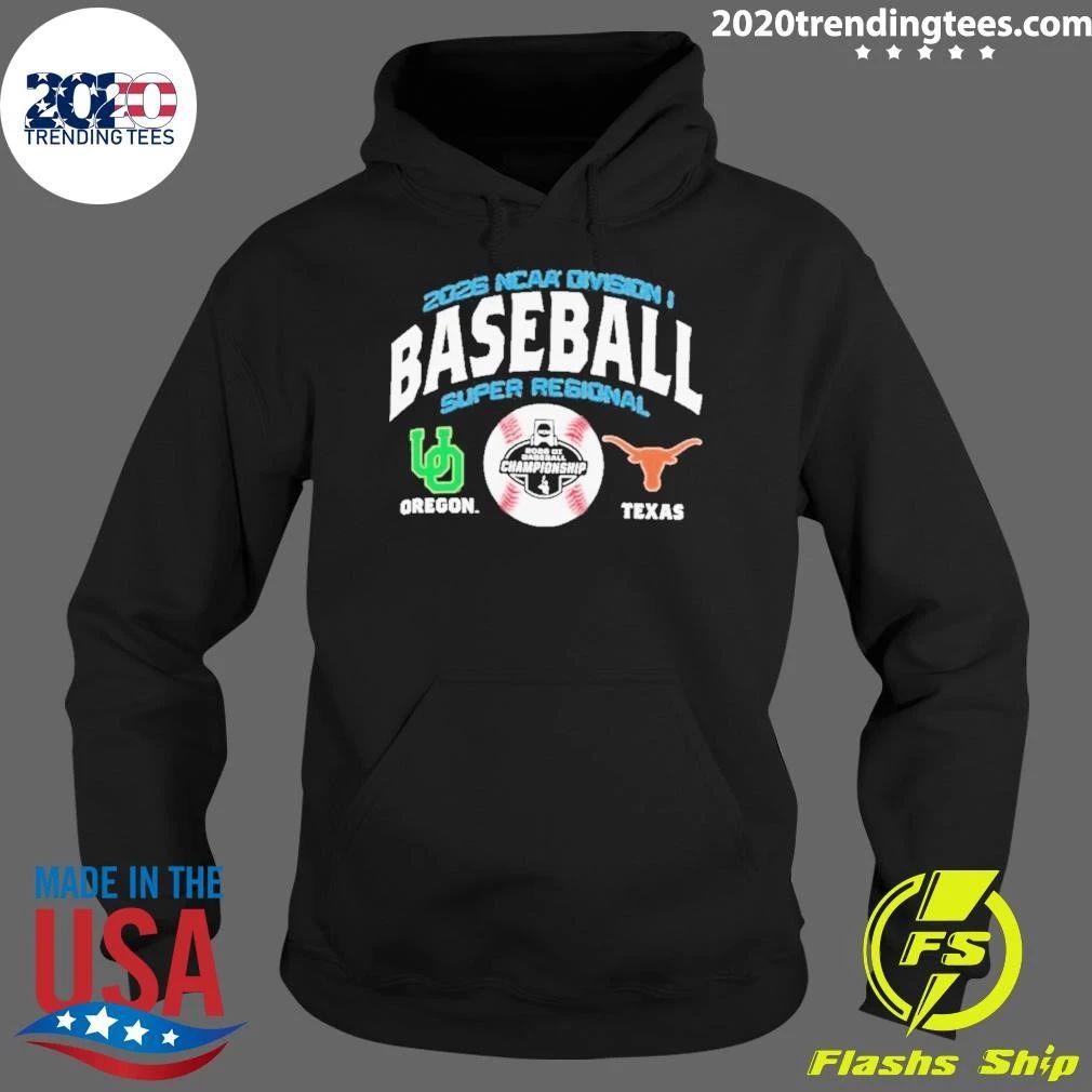 Texas Vs. Oregon 2026 NCAA Baseball Super Regional Matchup Shirt