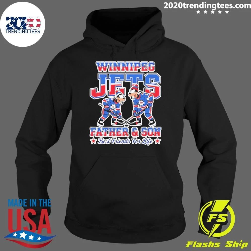 Goofy Winnipeg Jets Father And Son Best Friends For Life Shirt