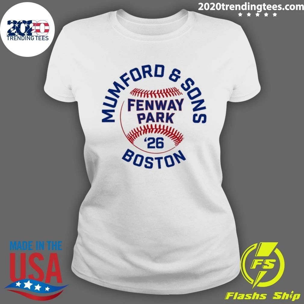 Mumford & Sons June 22 2026 Fenway Park Boston, MA Tee Shirt