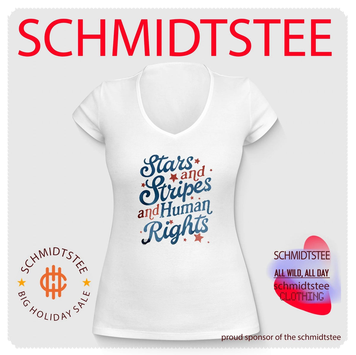 Stars And Stripes And Human Rights Liberty And Justice For All 250 Years Shirt