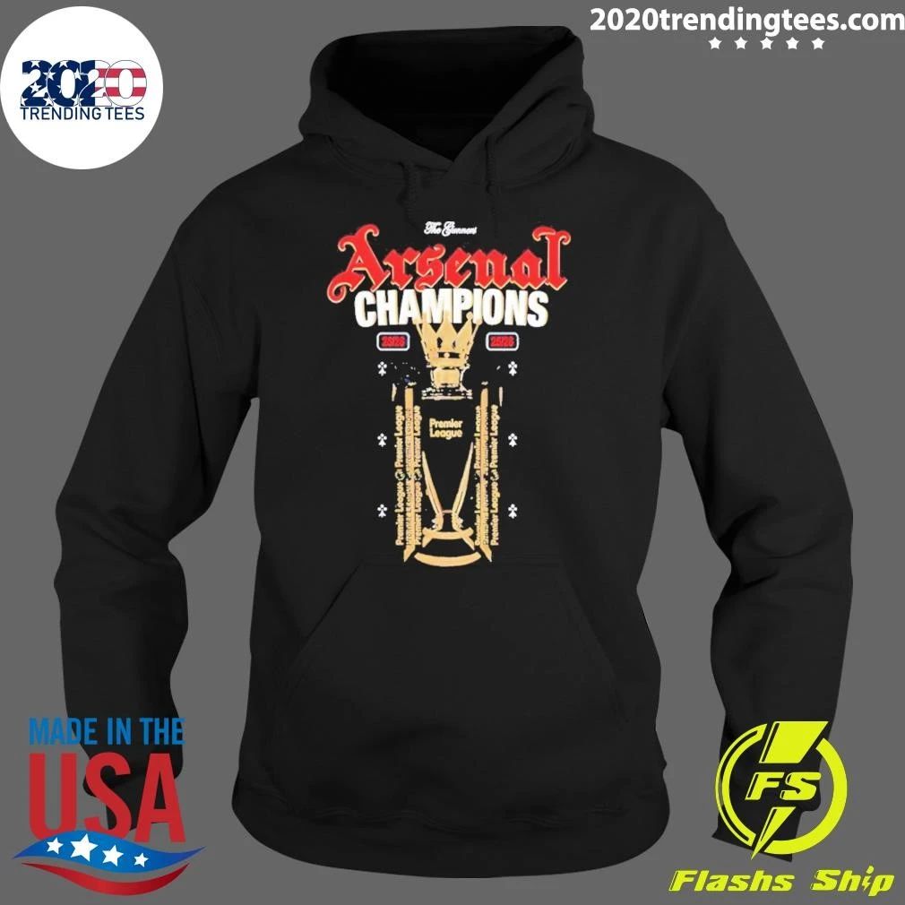 Trophy Arsenal Football Club The Gunners Arsenal Champions 25 26 Shirt