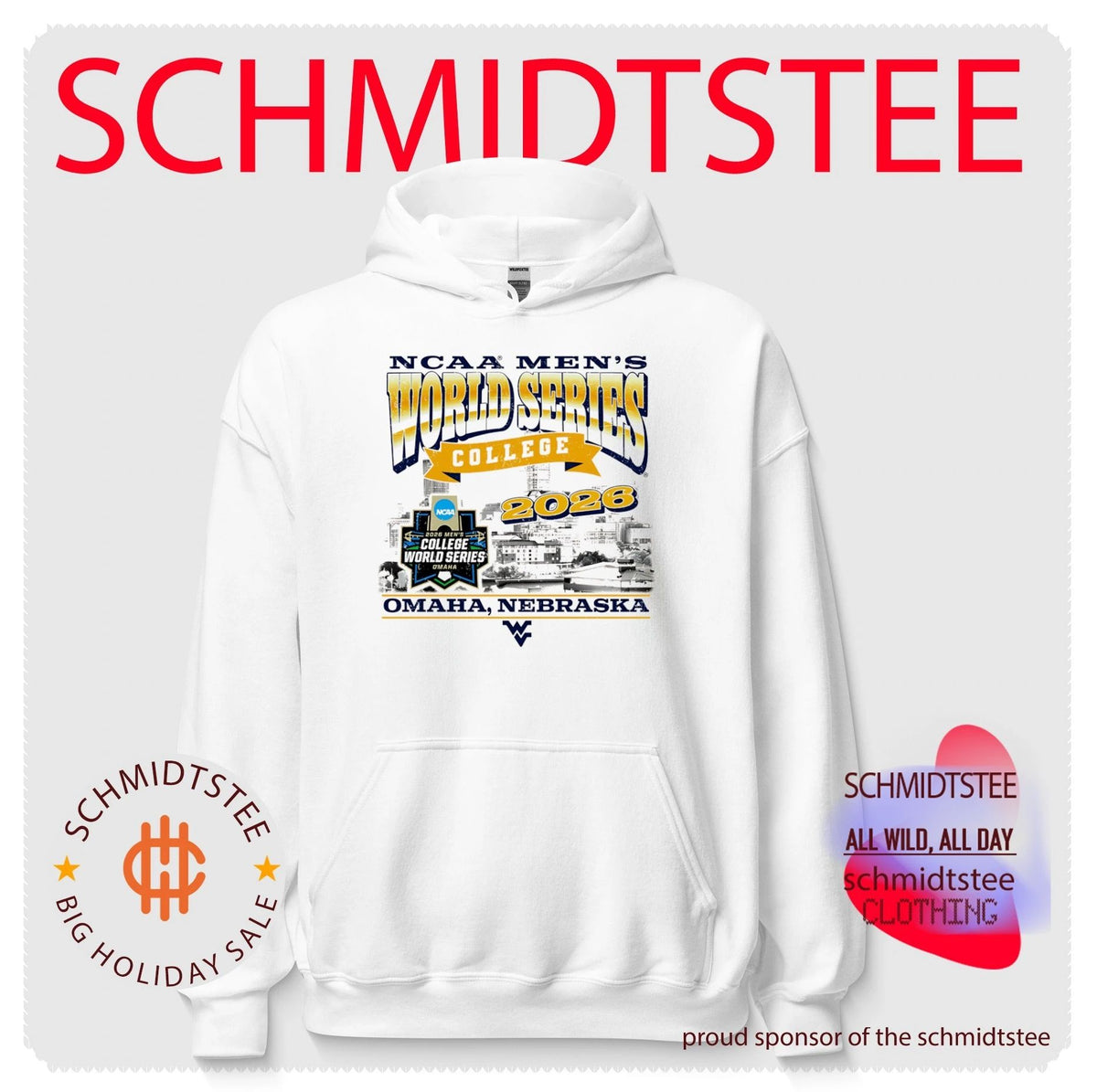 West Virginia Mountaineers Baseball Morgantown Regional 2026 skyline shirt
