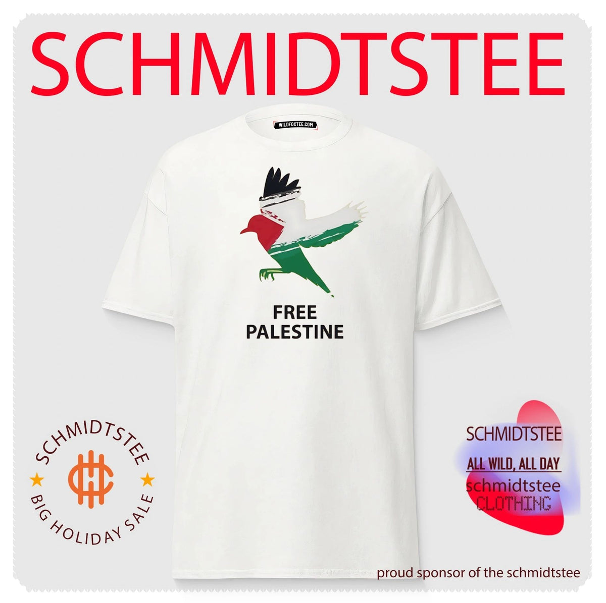 Free Palestine Bird Flag Freedom Peace Activism shirt