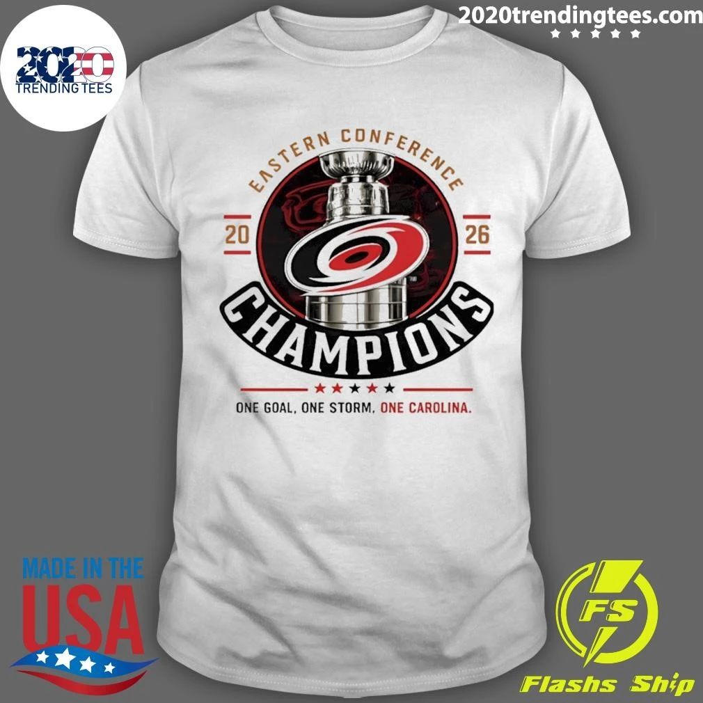 Carolina Hurricanes Stanley Cup Eastern Conference 2026 Champions One Goal Shirt