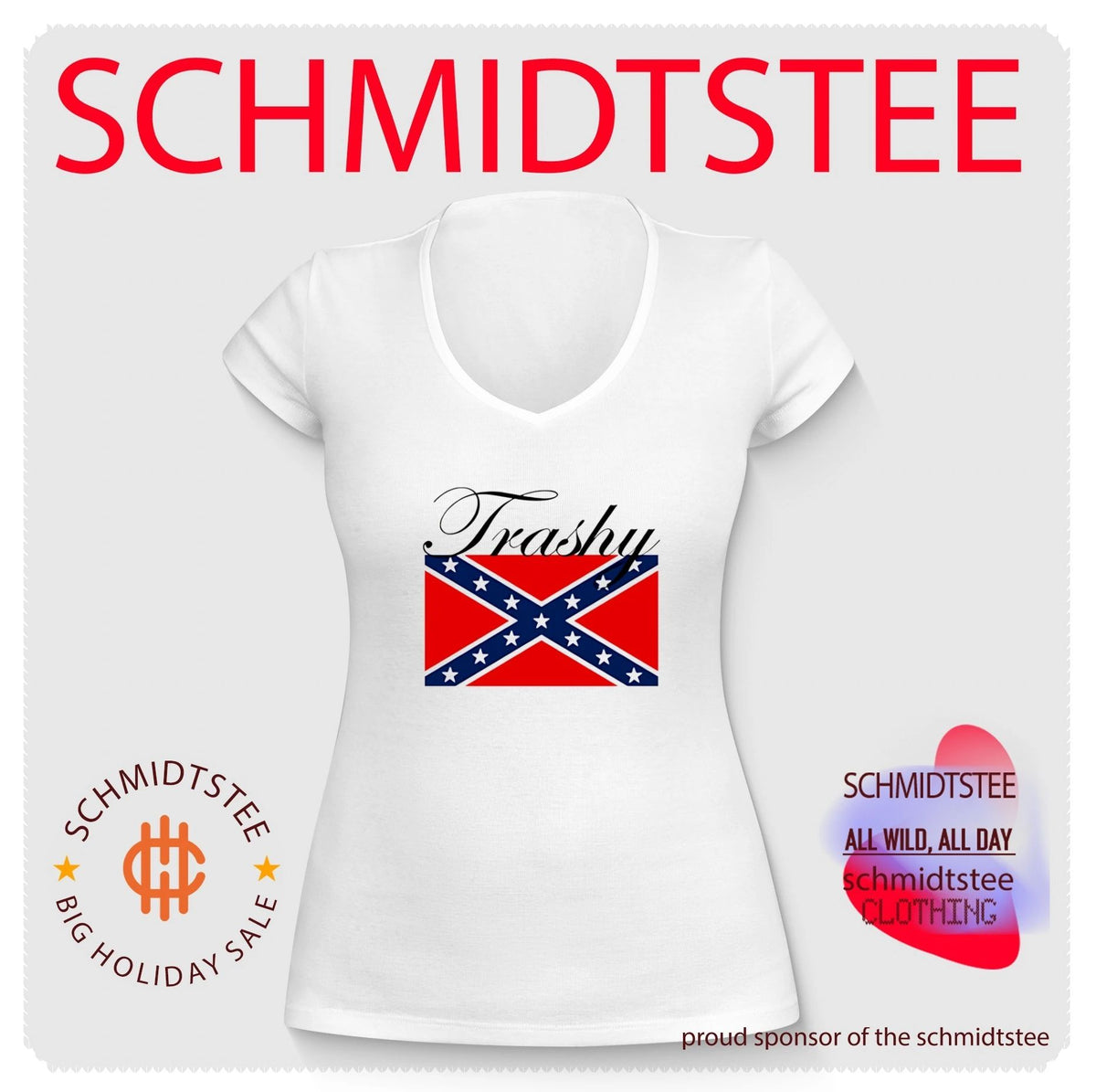 Trashy Confederate Flag classic shirt