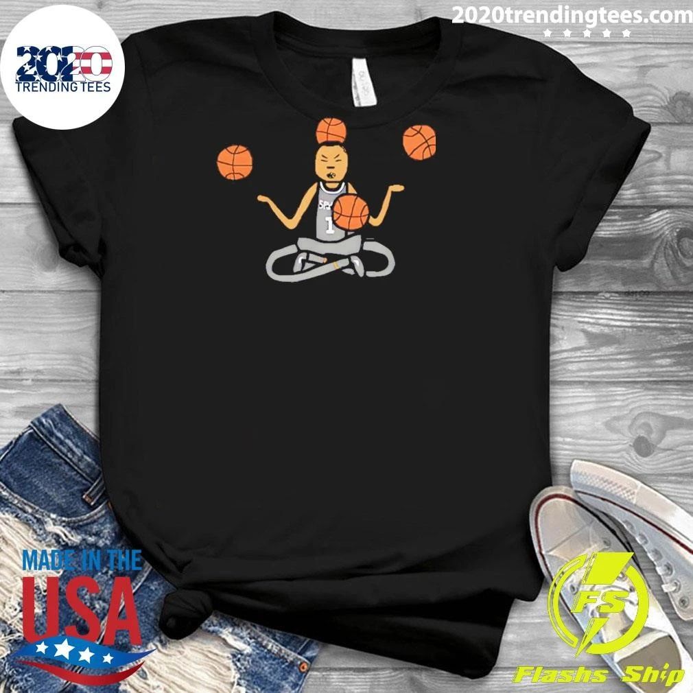 Wembanyama Sitting In Lotus Pose San Antonio Spurs Basketball Player Meme Shirt