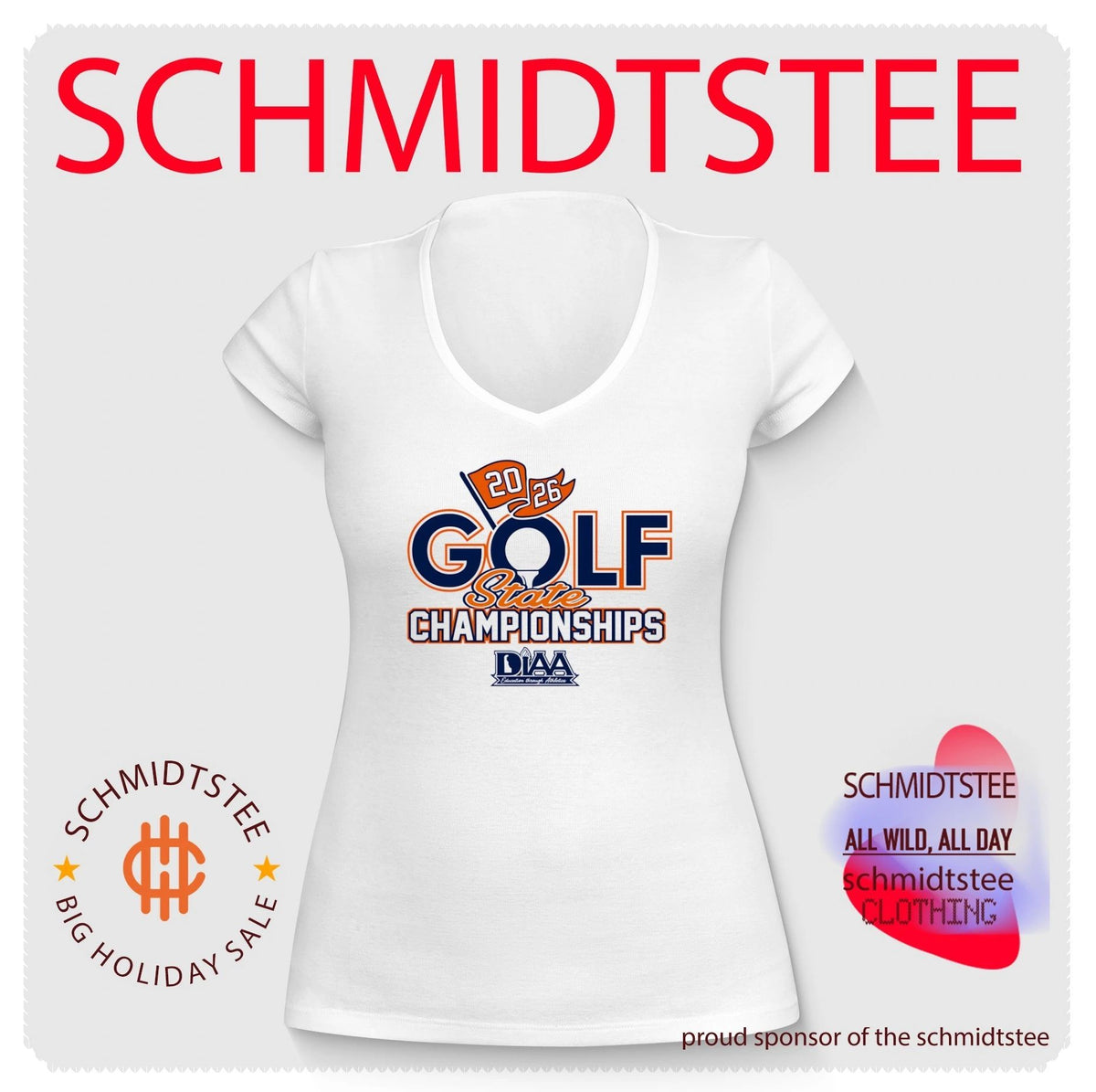 DIAA Golf 2026 State Champions logo shirt