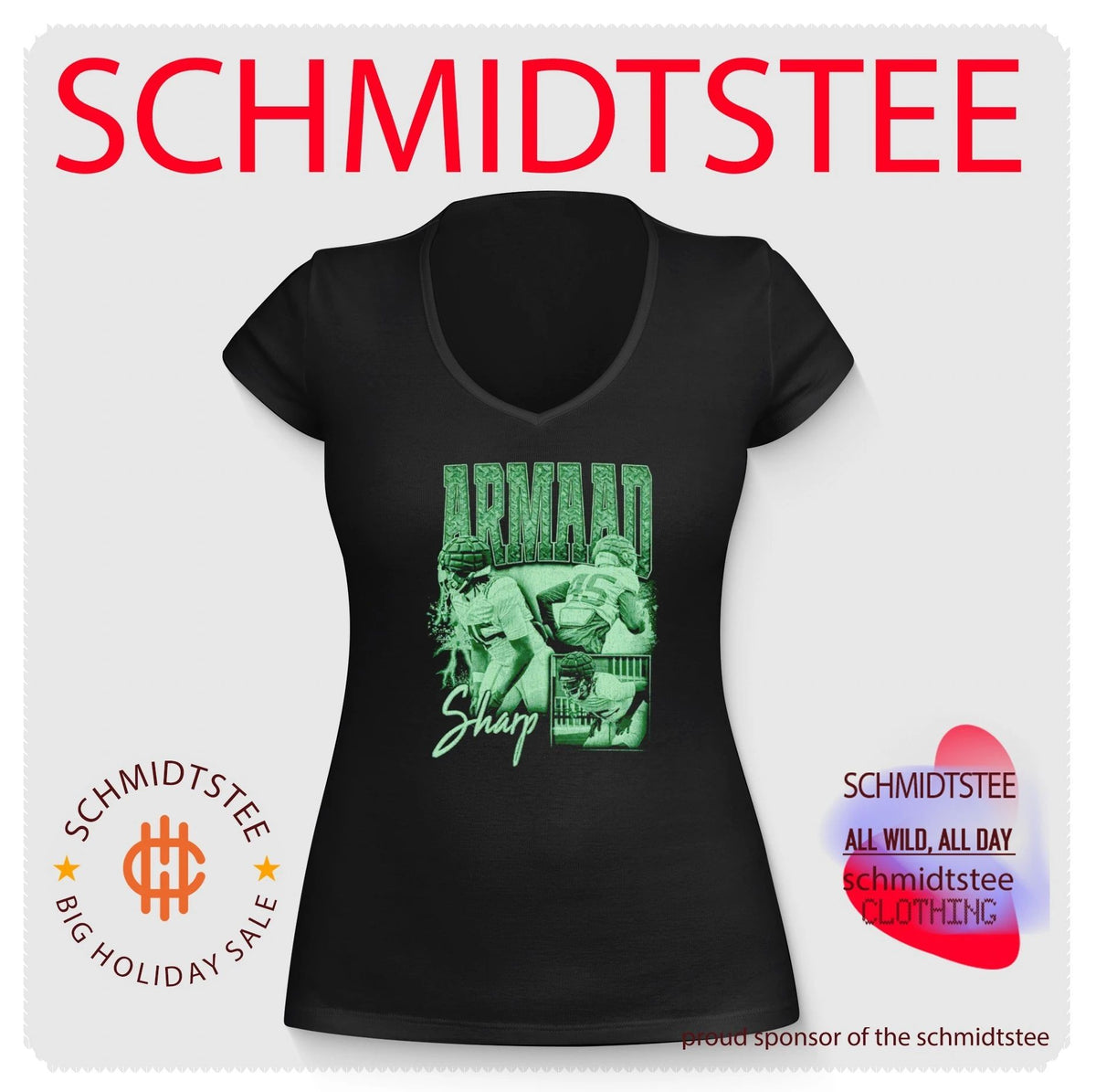 Armaad Sharp Football Collage athlete shirt