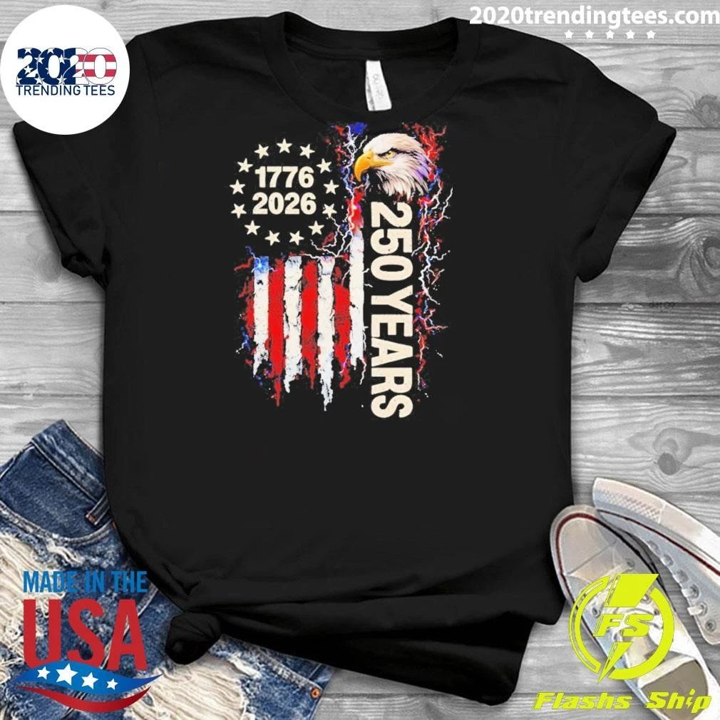 Patriotic Bald Eagle Usa 250th Anniversary 1776-2026 Shirt