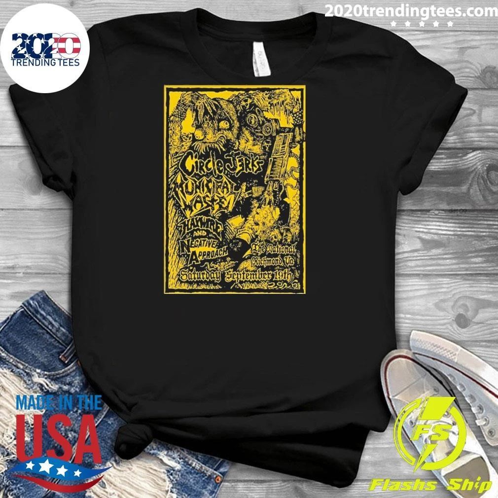Circle Jerks 9 19 2026 Richmond Va Poster Shirt