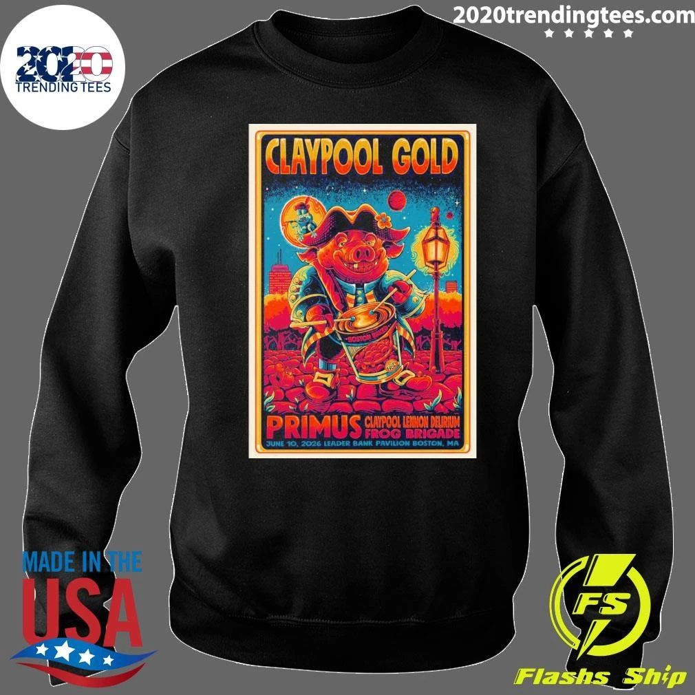 Primus Claypool Gold Tour Boston MA June 10 2026 Shirt