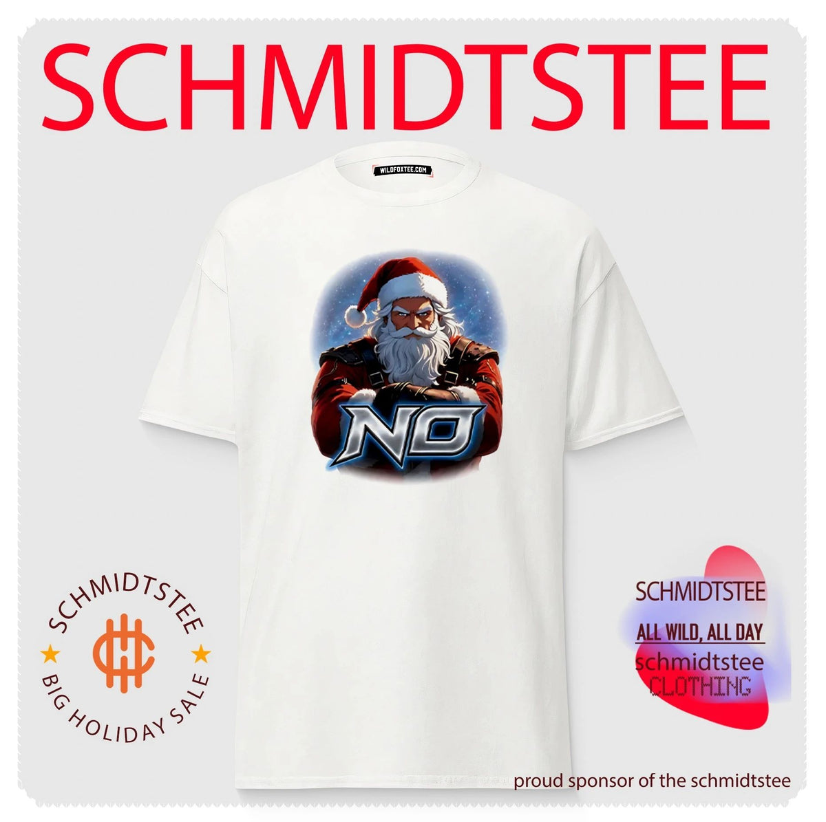 Santa Says No graphic shirt