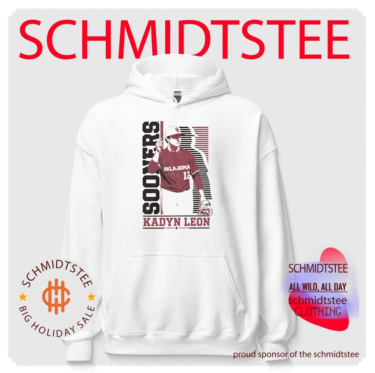 Oklahoma Sooners Kadyn Leon posing vintage shirt