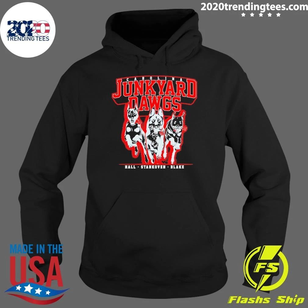 Logan Stankoven, Taylor Hall and Jackson Blake Junkyard Dawgs Shirt