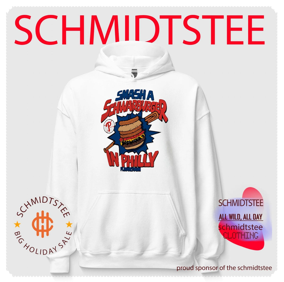 Philadelphia Phillies smash a Schwarburger in Philly food shirt