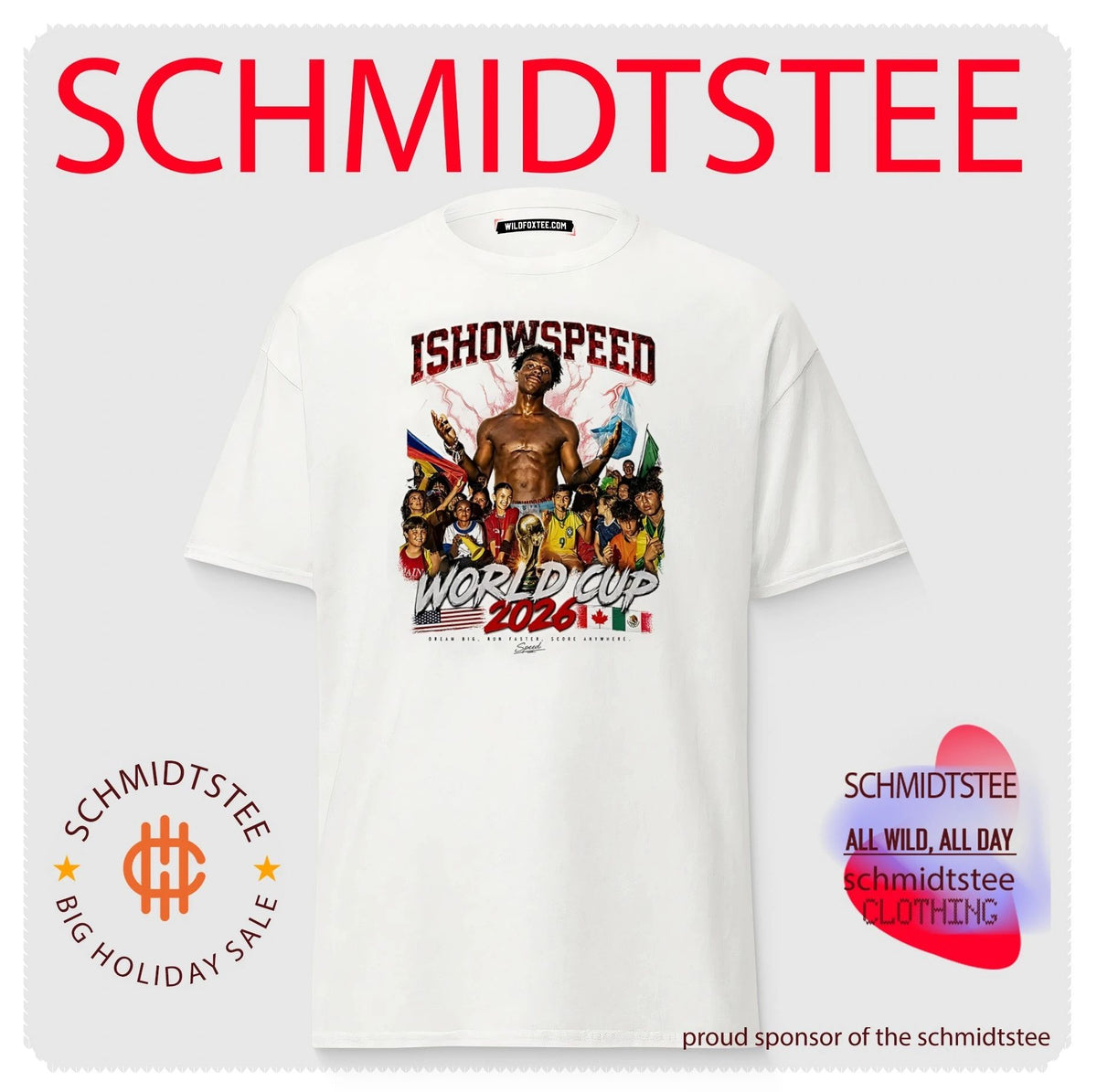 Ishowspeed World Cup 2026 dream big run faster score anywhere shirt