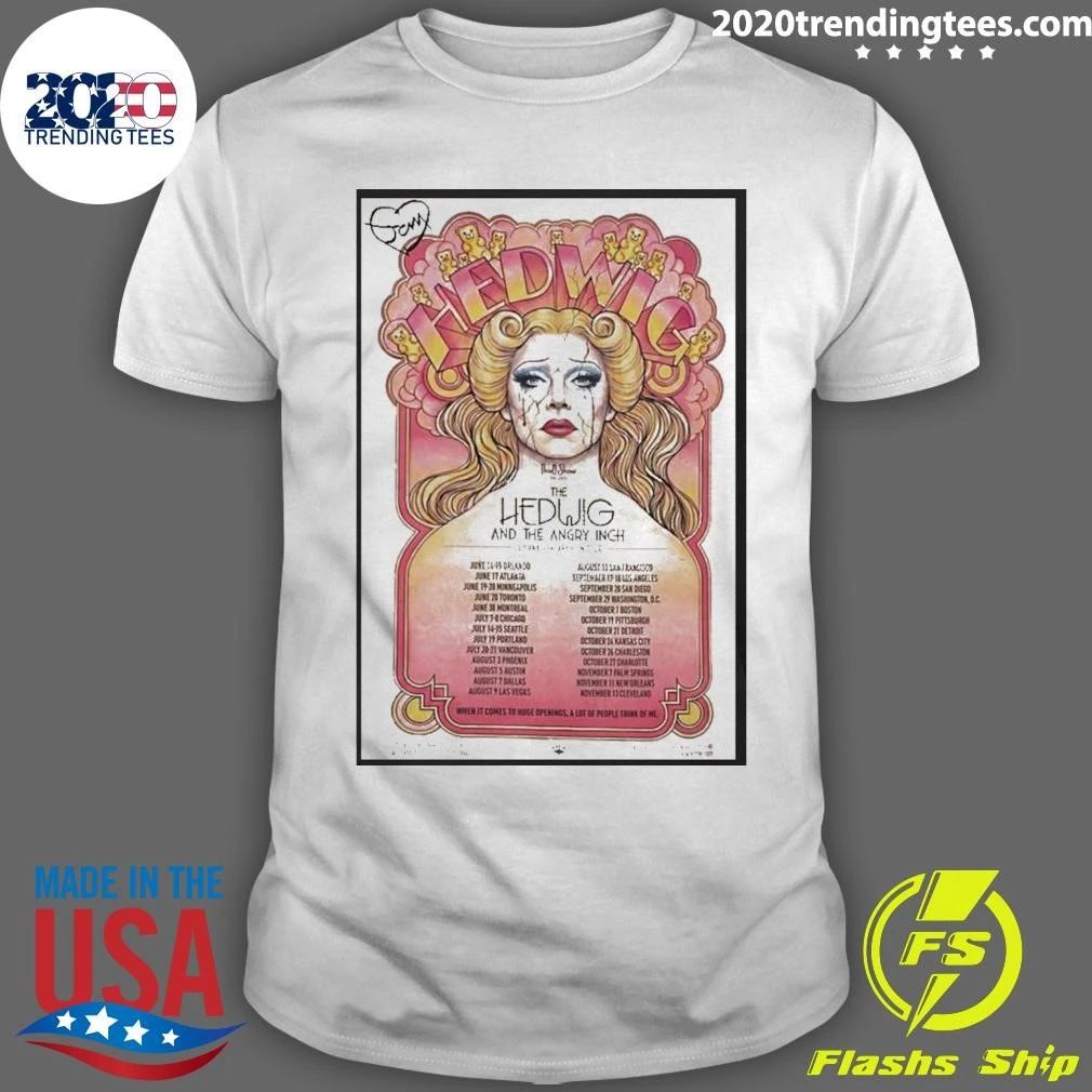 Hedwig And The Angry Inch Opening Tour 2026 Signed Poster Shirt