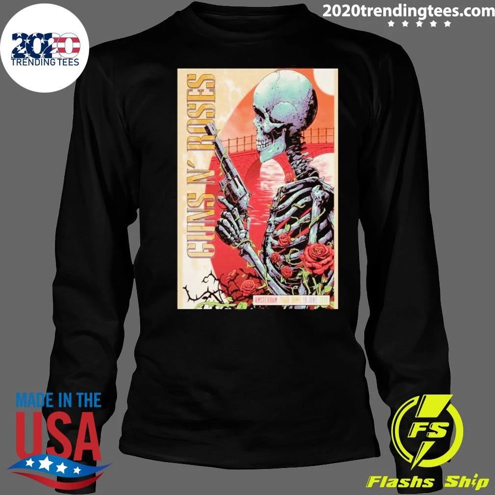 Skull Guns N’ Roses June 18 2026 Amsterdam, Netherlands at the Ziggo Dome Shirt