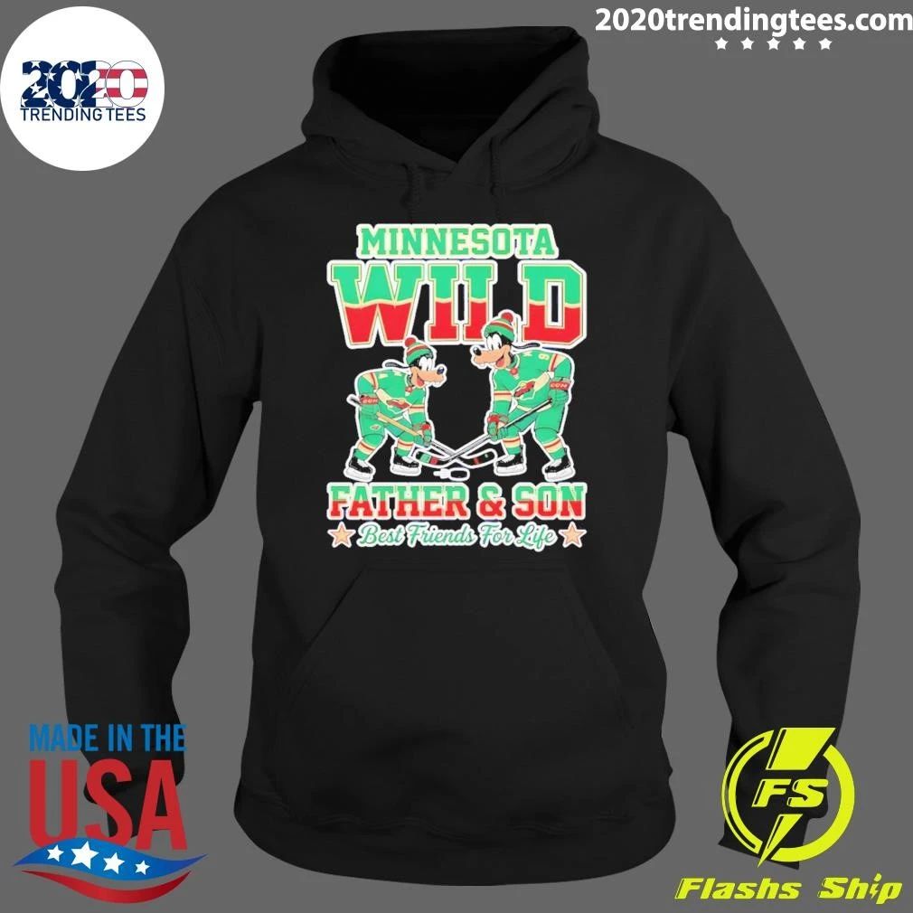 Goofy Minnesota Wild Father And Son Best Friends For Life Shirt