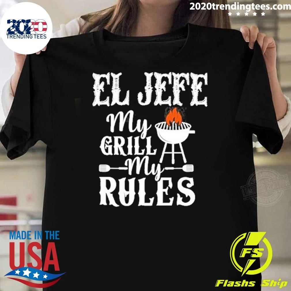 El Jefe My Grill My Ryles Chef Shirt