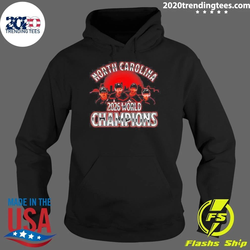 Carolina Hurricanes Hockey Players North Carolina 2026 World Champions Peace Shirt