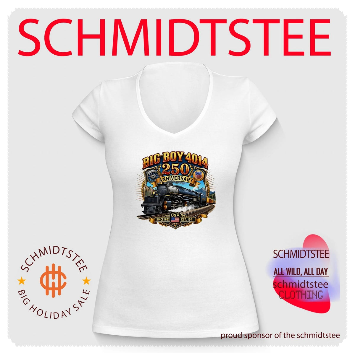 Big Boy 4014 Train USA 250th Anniversary Shirt