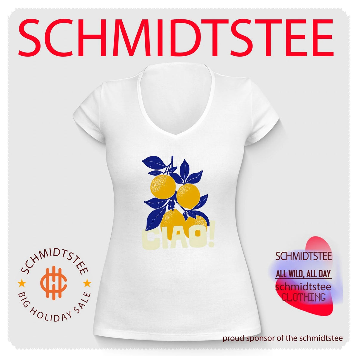 Ciao Italian Lemon Amalfi Coast Graphic shirt