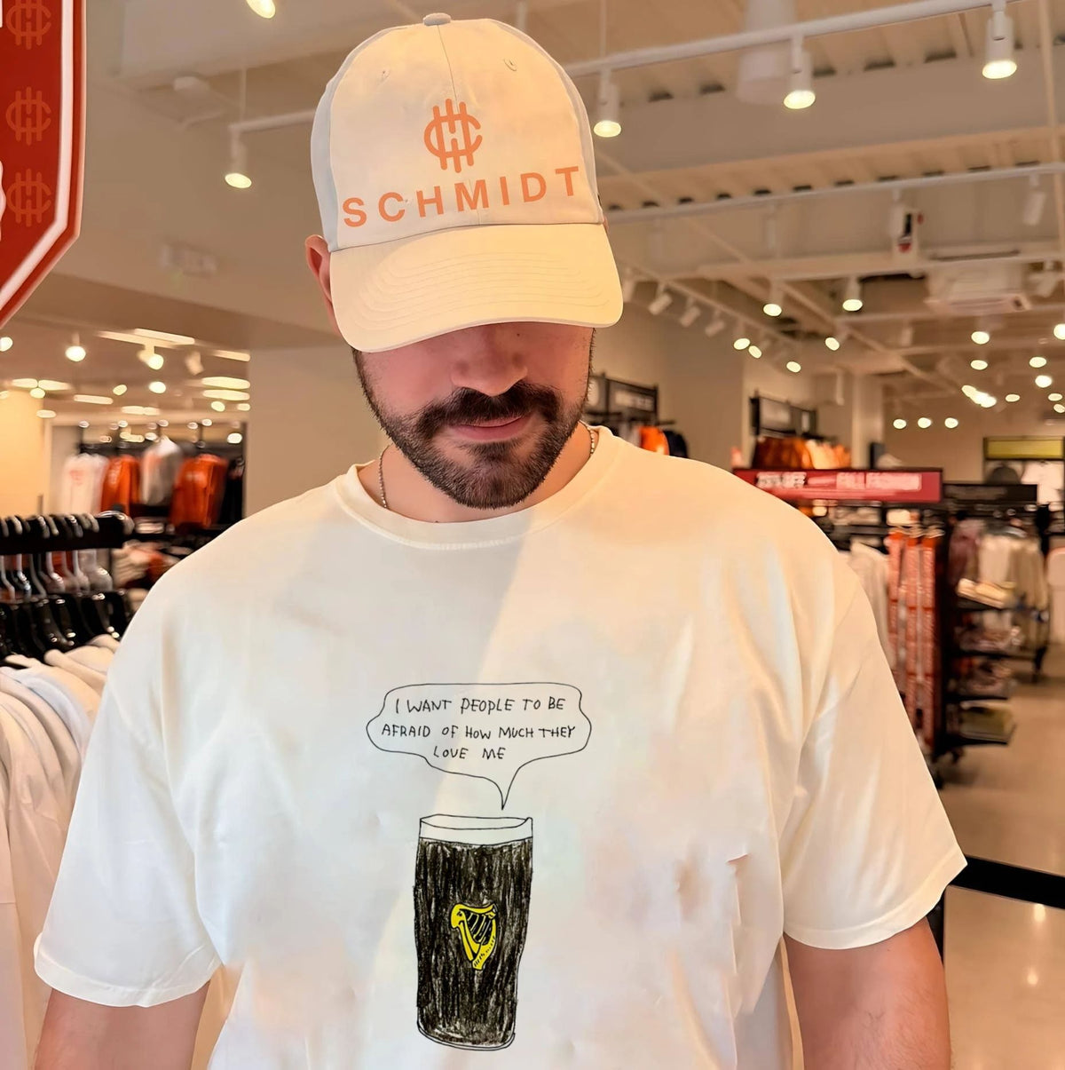 Guinness I want people to be afraid of how much they love me paint shirt