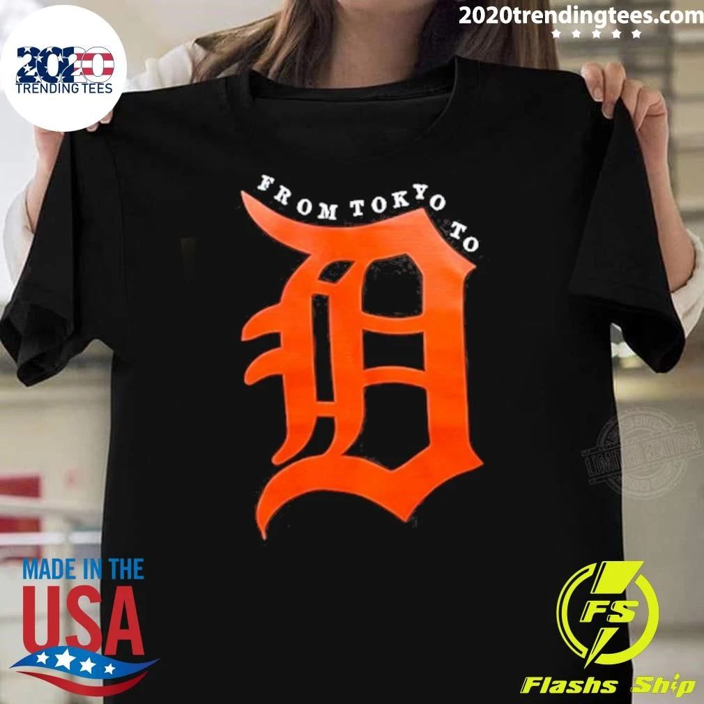 Detroit Tigers From Tokyo To Logo Shirt