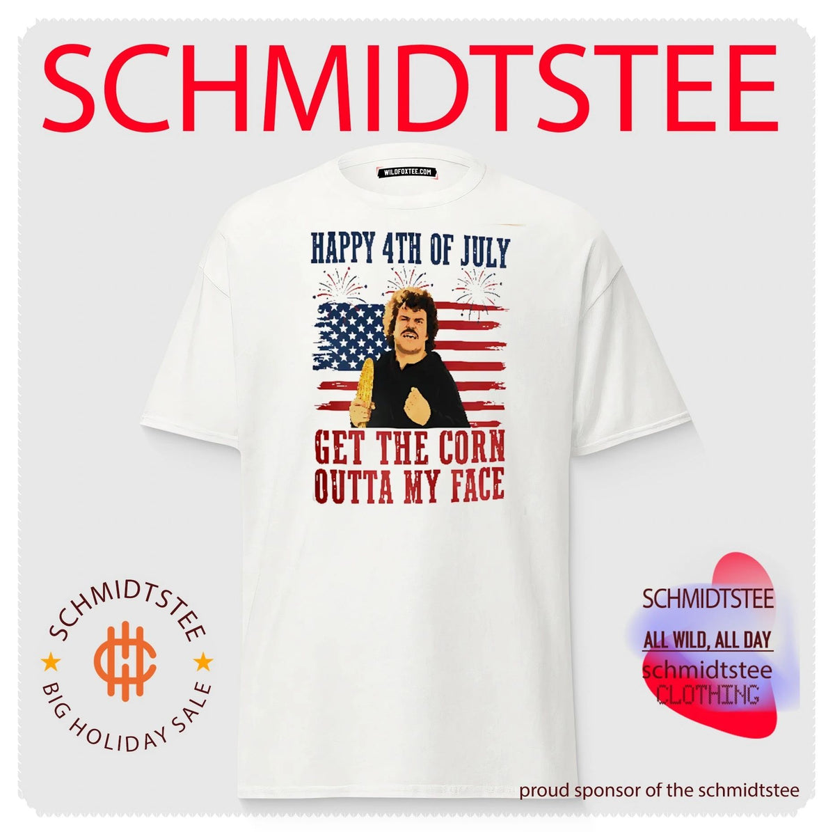 Get The Corn Outta My Face Nacho Libre 4th of July shirt