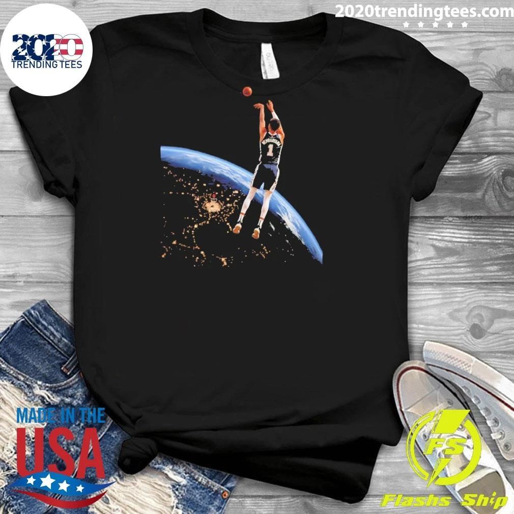 Wembanyama San Antonio Spurs Basketball Player Floating In Space Shirt