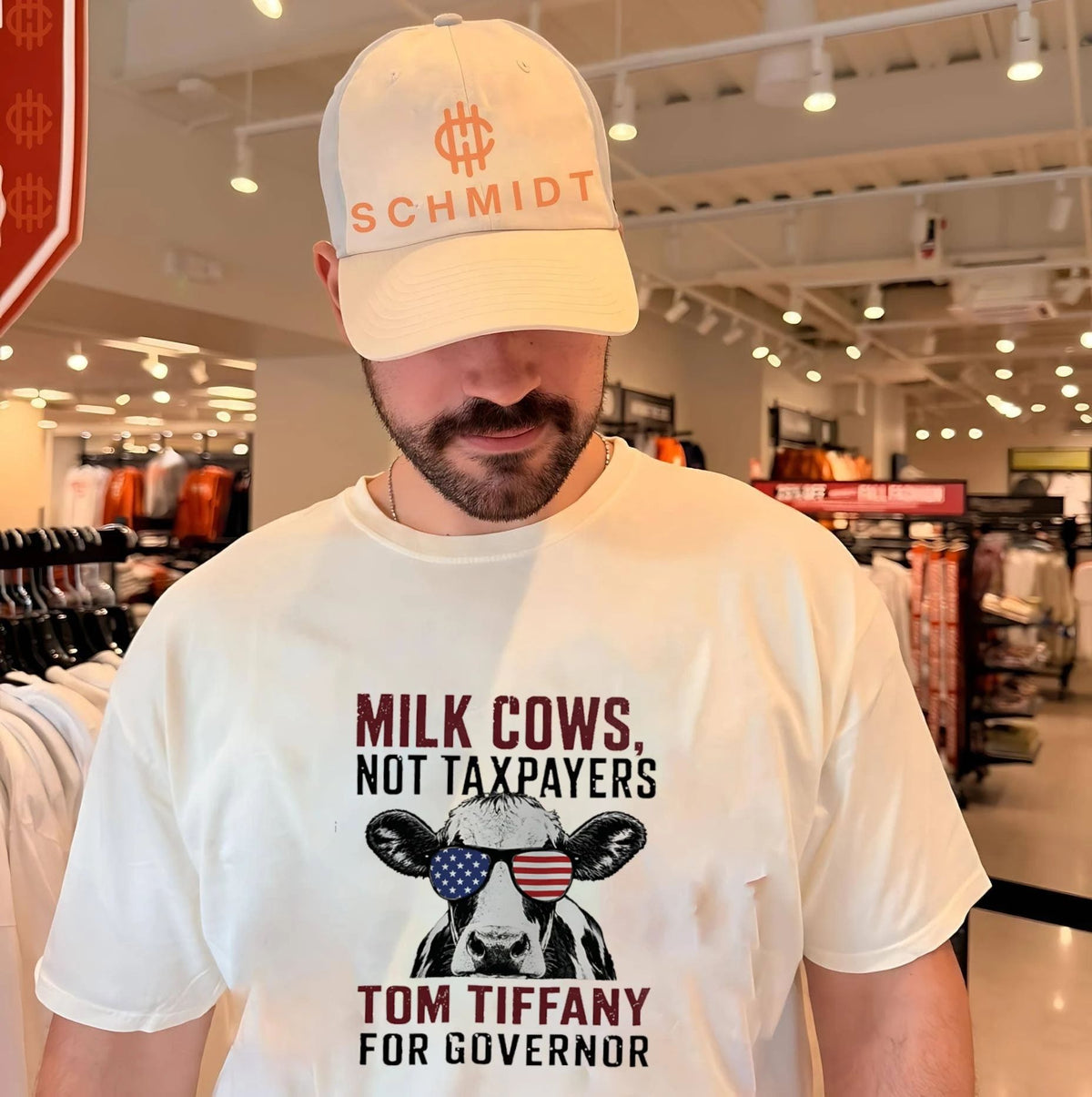 Milk Cows Not Taxpayers Tom Tiffany For Governor Shirt