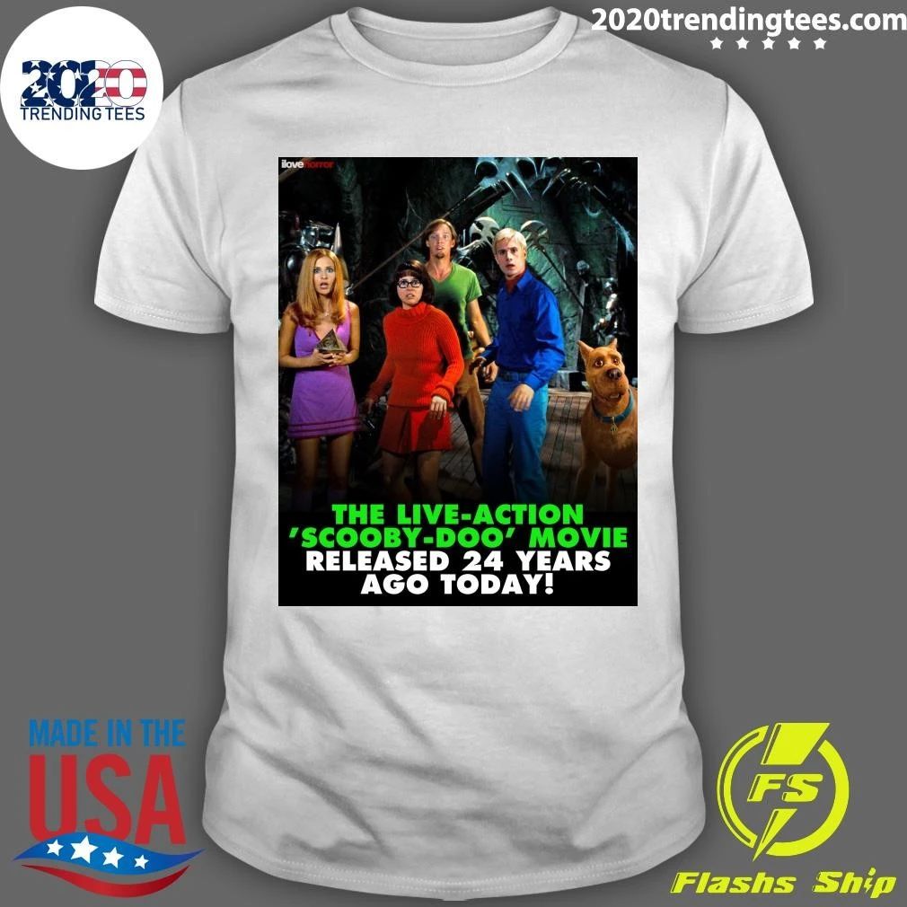 The Iconic Live-Action Scooby-Doo Film Celebrates Its 24th Anniversary Shirt